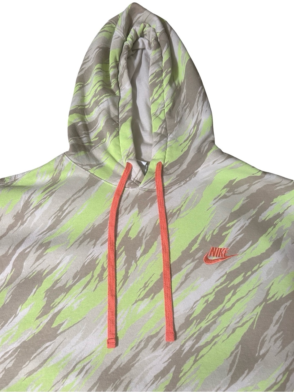 Nike Camo Hoodie Neon Green
Orange Swoosh Pullover Sweatshirt Size Large - Picture 7 of 9